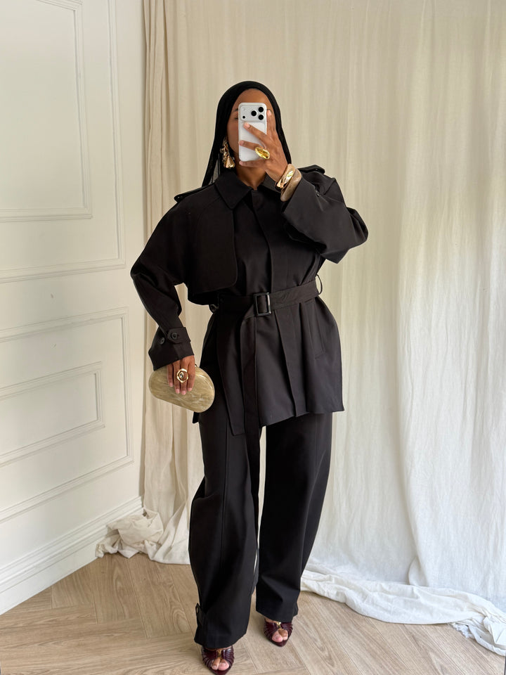 PANTALON TRENCH NOIR