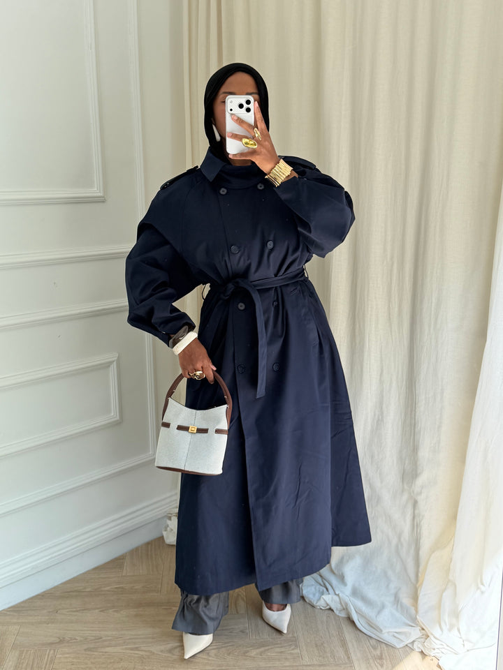 TRENCH MUSE BLEU MARINE