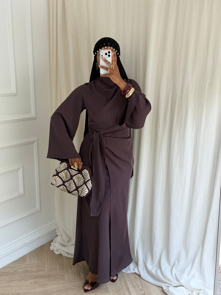 ROBE AKILA AUBERGINE