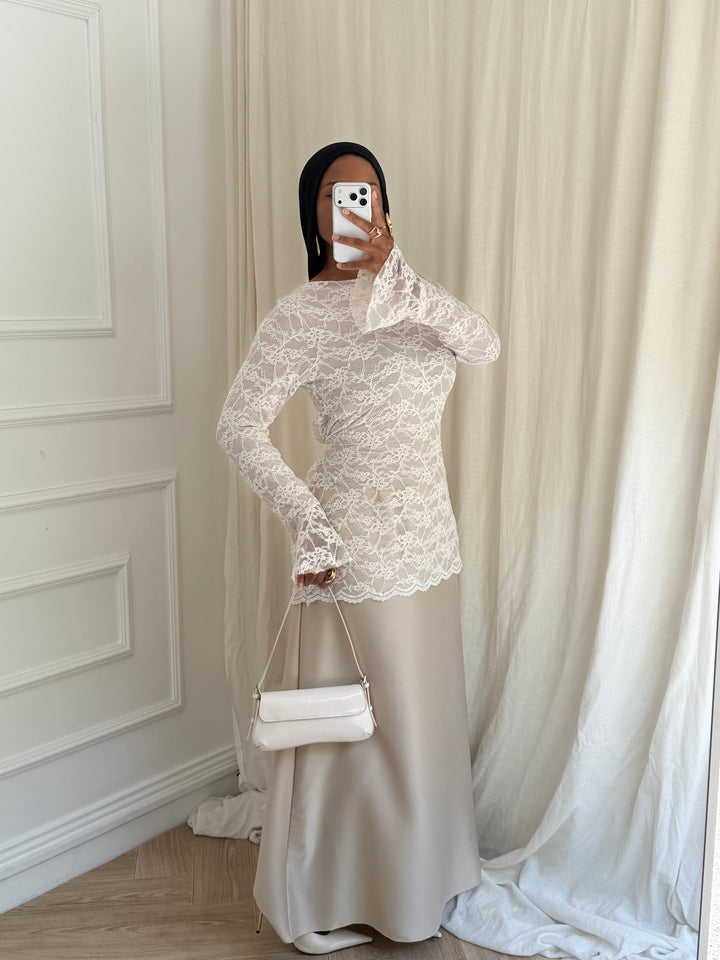 ENSEMBLE DENTELLE YURI BEIGE