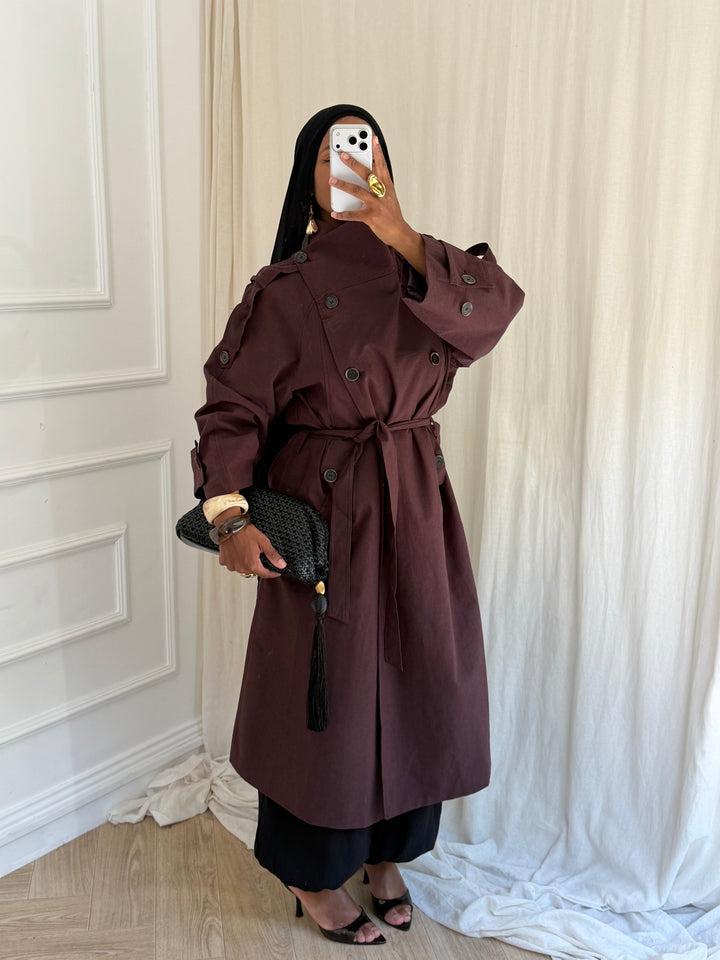 TRENCH ENAS PREMIUM MARRON
