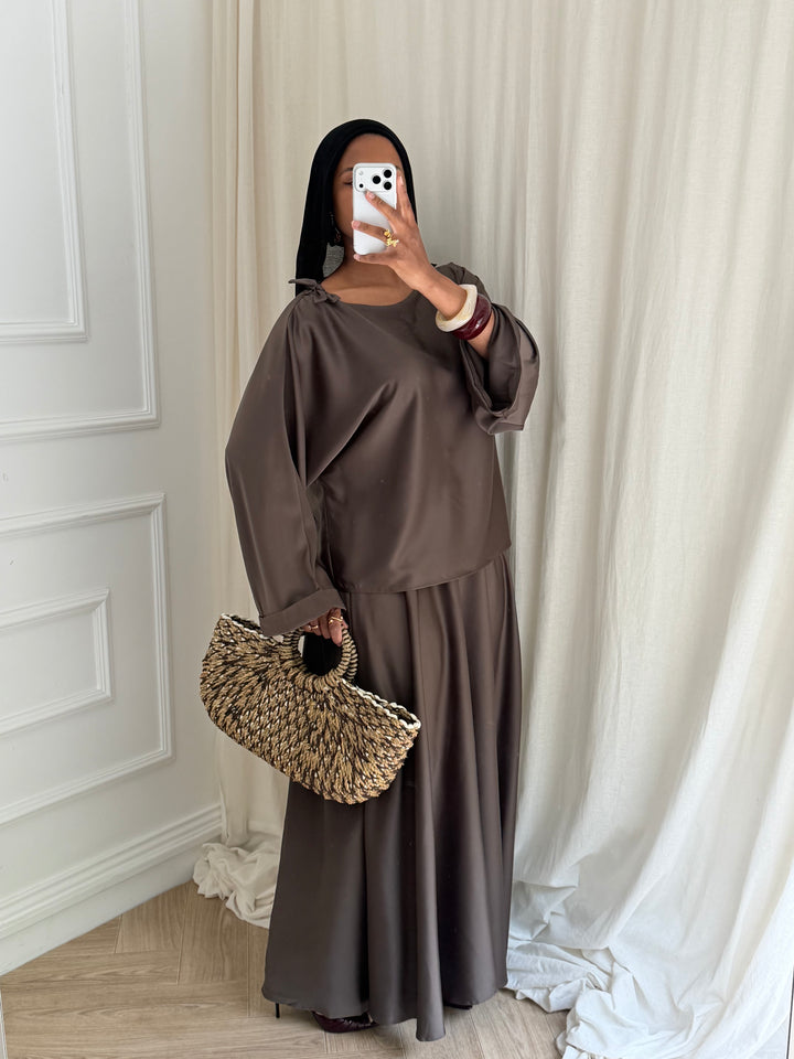 SET JUPE ÉLÉGANCE TAUPE