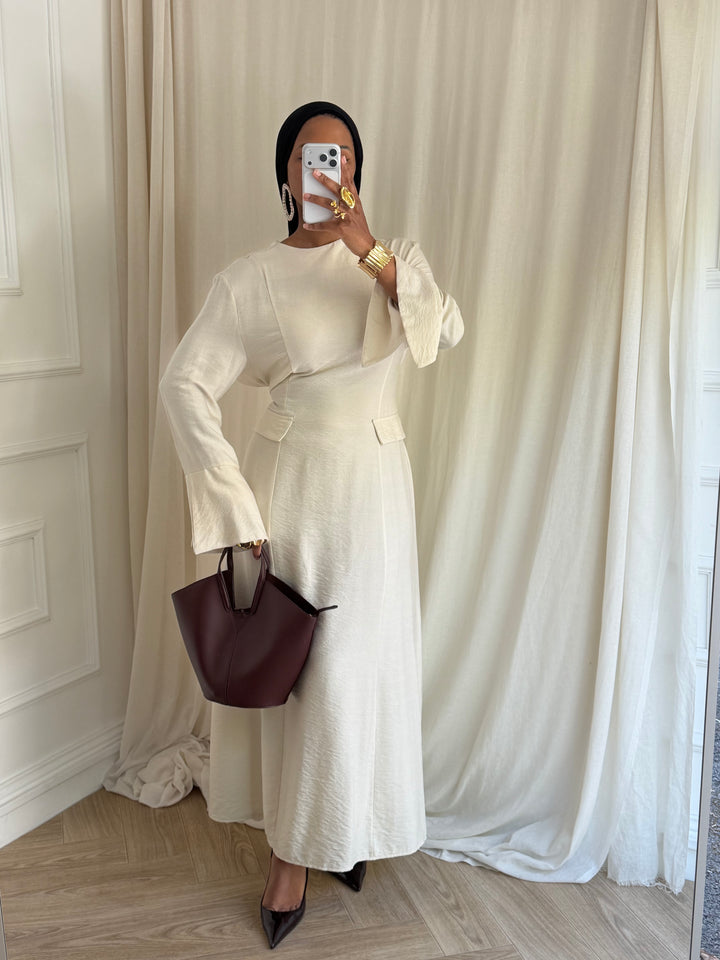 ROBE BELLA PRINTEMPS CRÈME