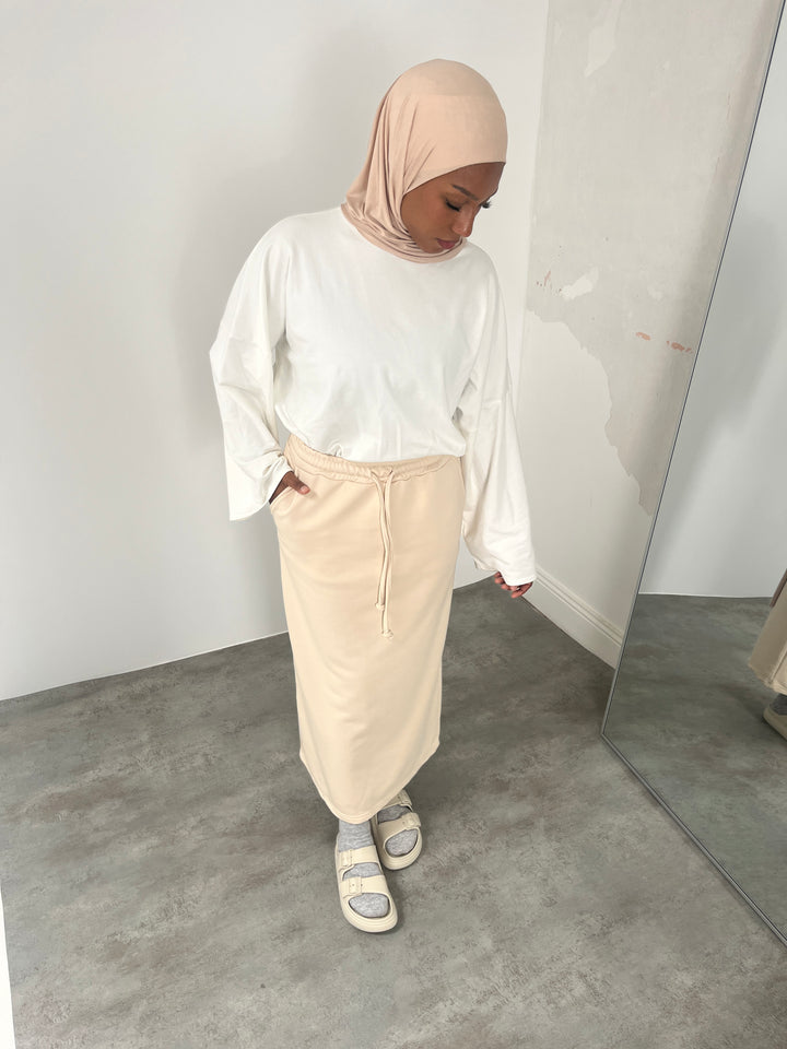 JUPE JOGGING BEIGE