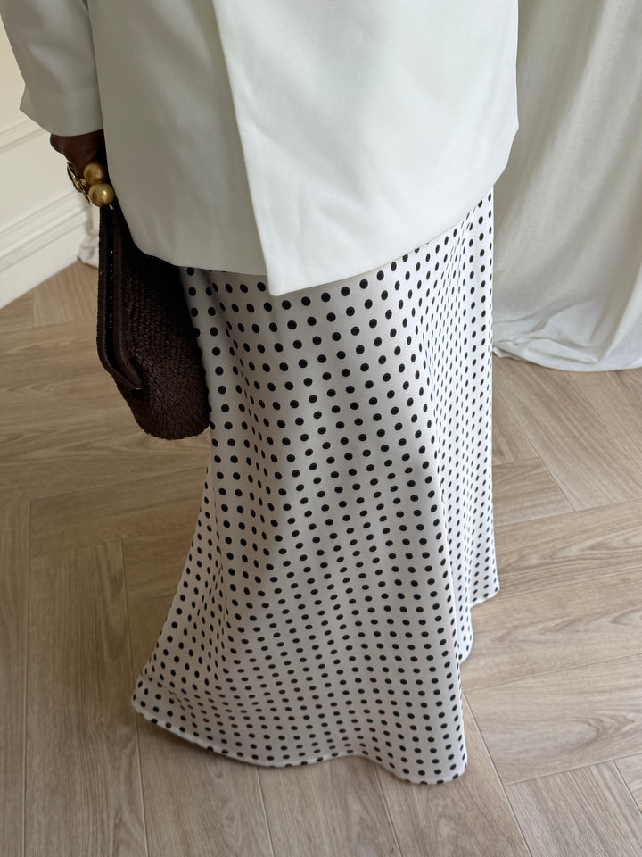 JUPE POIS BLANCHE