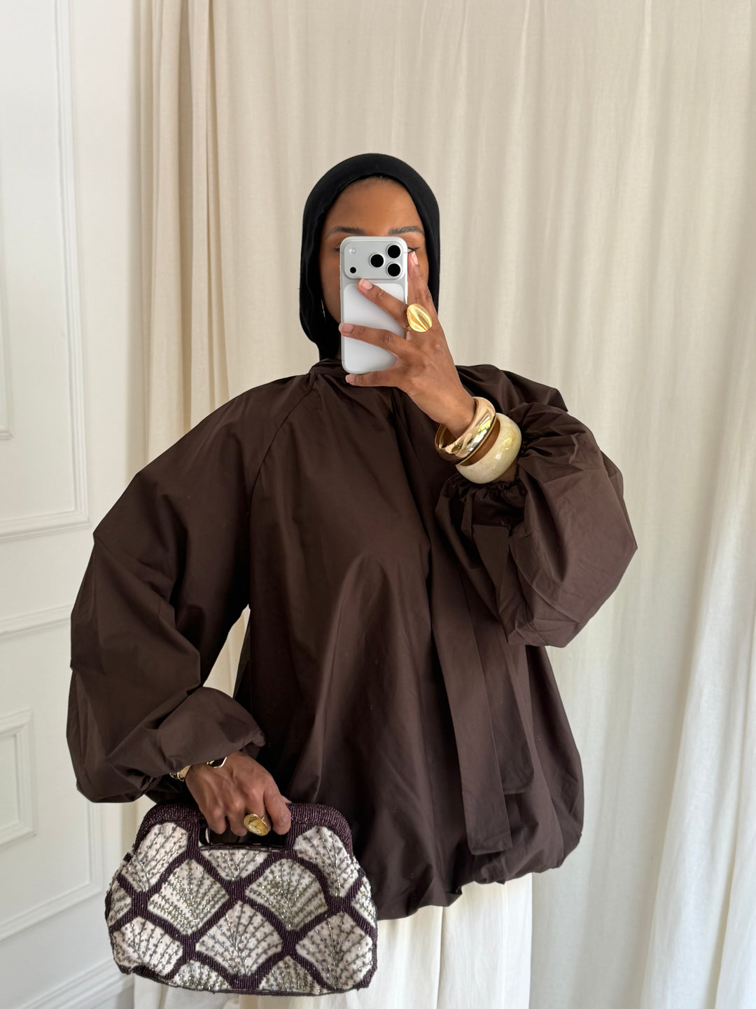 BLOUSE À COTON BOULE