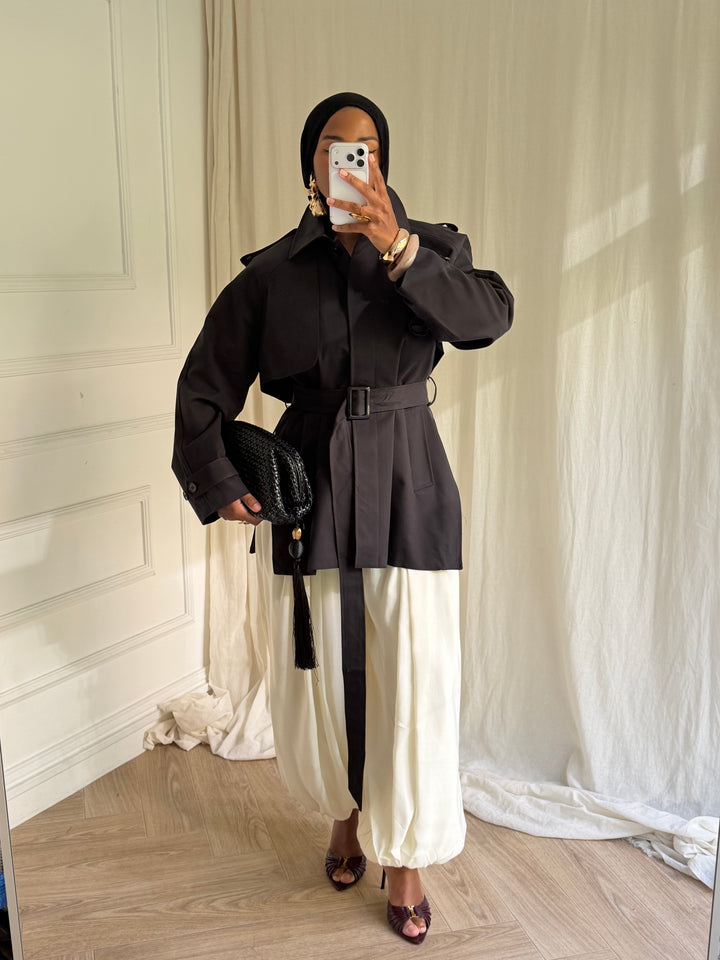 TRENCH COURT LUXURY NOIR