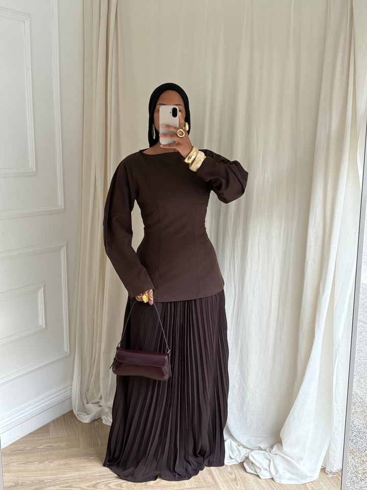 SET JUPE AYLA MARRON