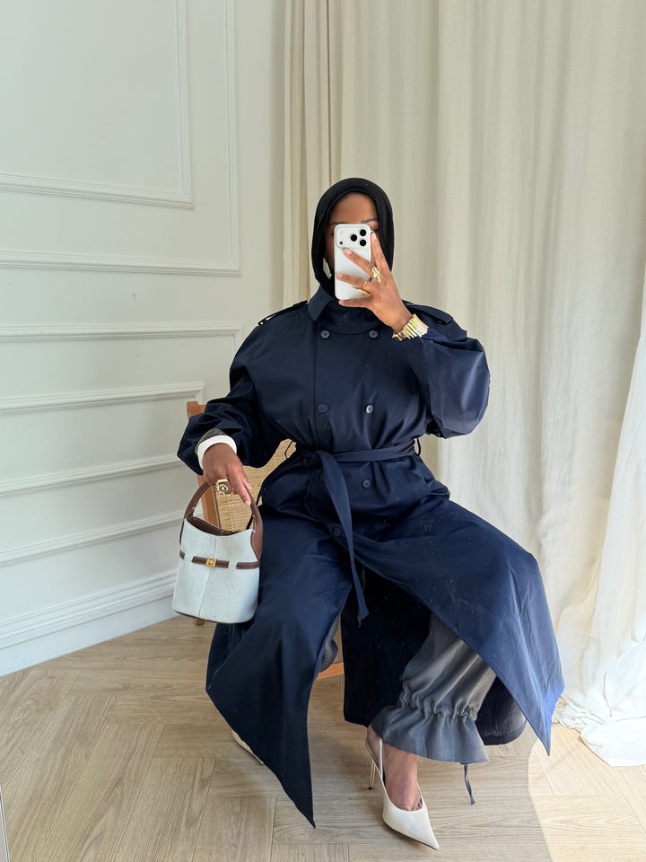 TRENCH MUSE BLEU MARINE