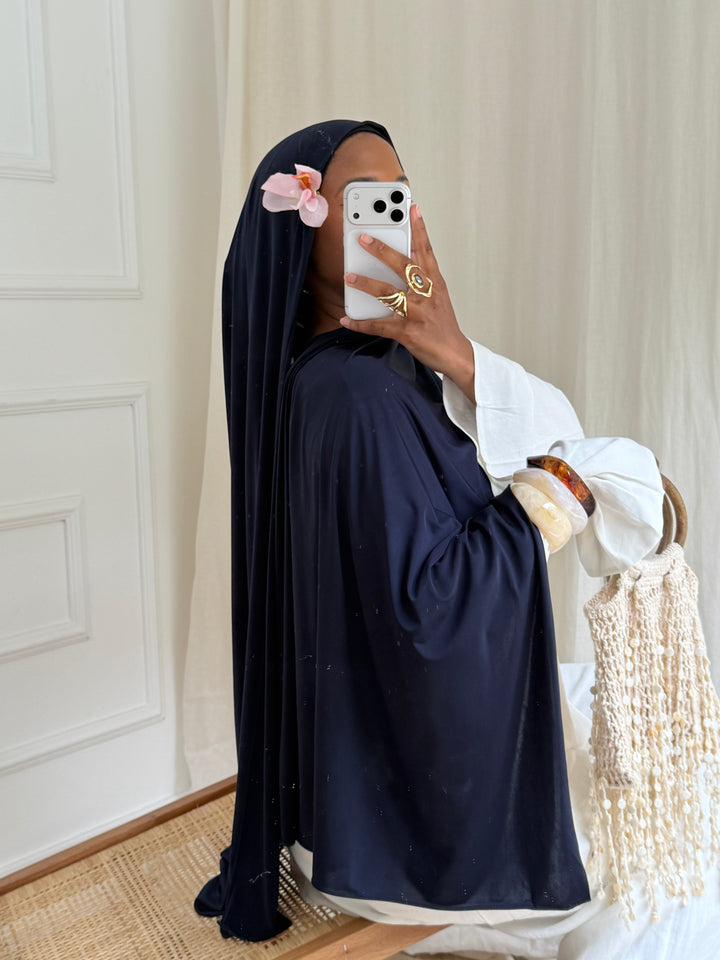 MAXI HIJAB JERSEY LIQUID BLEU NUIT