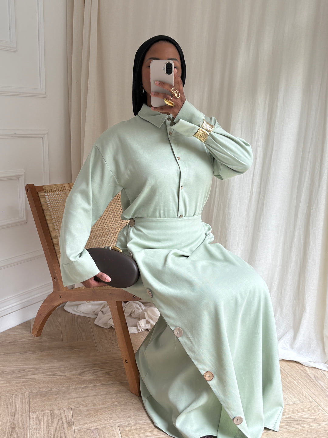 ENSEMBLE BOUTONS VERT
