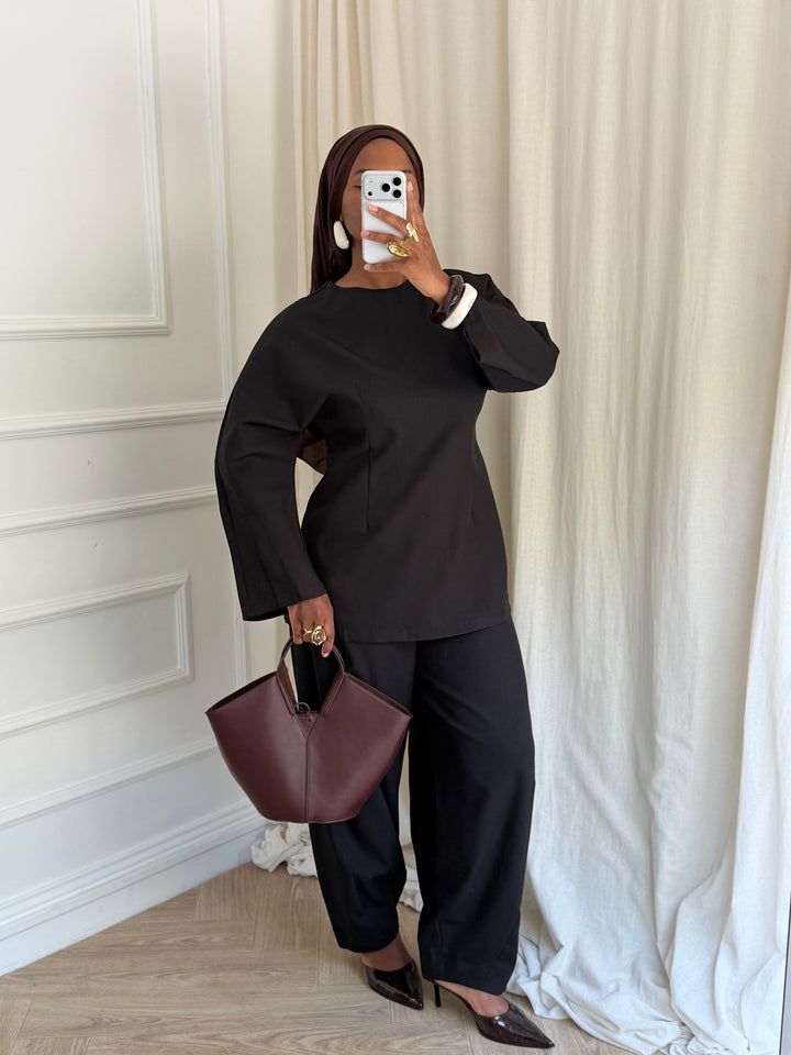 TOP LONG INTEMPOREL NOIR