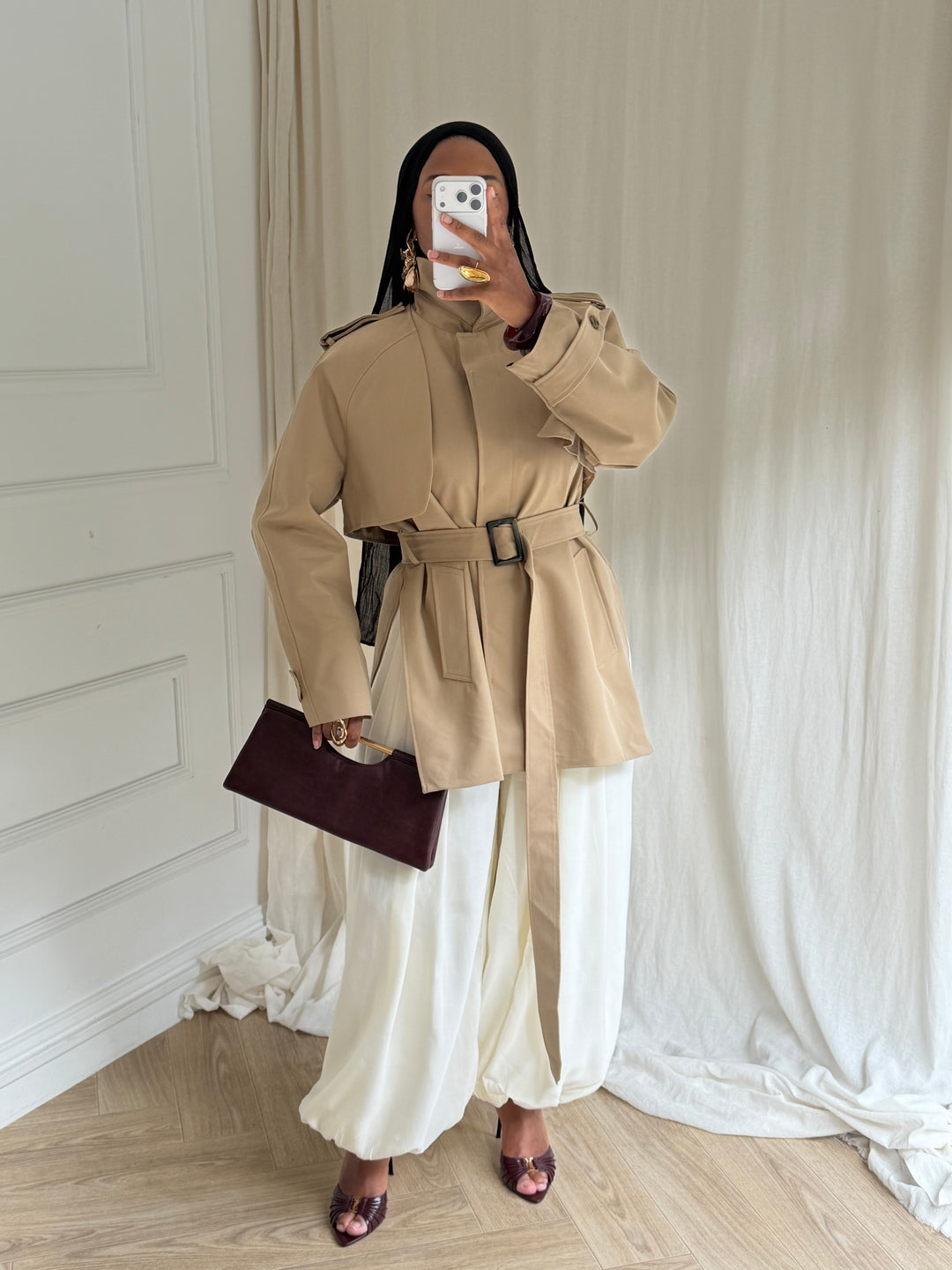 TRENCH COURT LUXURY CAMEL