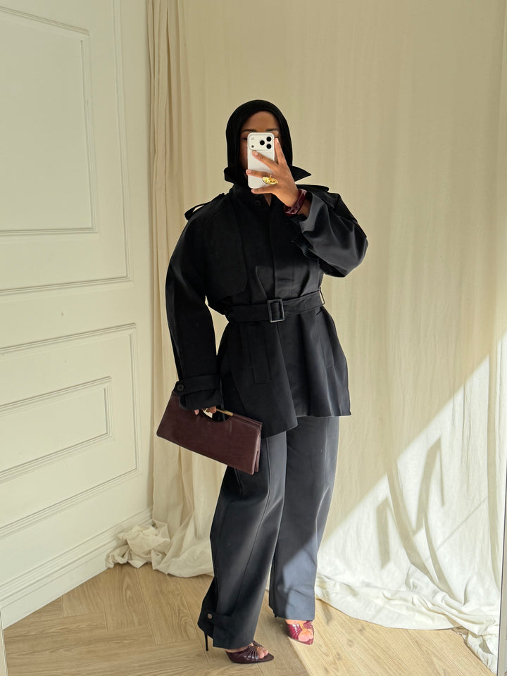 PANTALON TRENCH BLEU MARINE