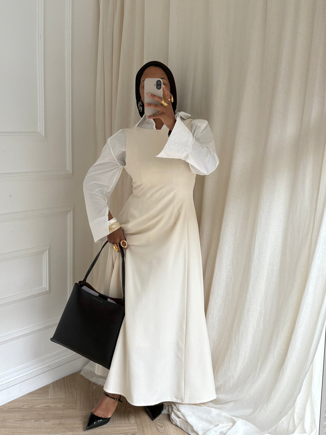 ROBE TAILLEUR CRÈME
