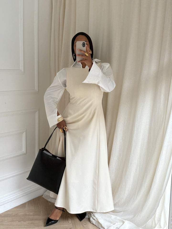 ROBE TAILLEUR CRÈME