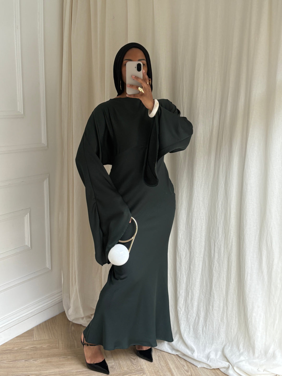 DRESS AYNA VERT ÉMERAUDE