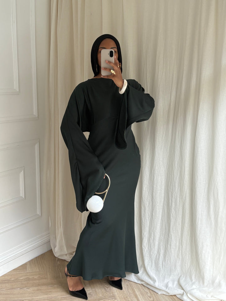 DRESS AYNA VERT ÉMERAUDE