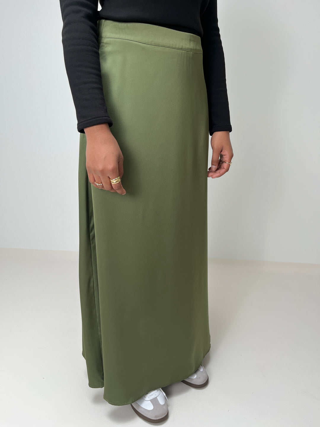 JUPE MODESTE KAKI