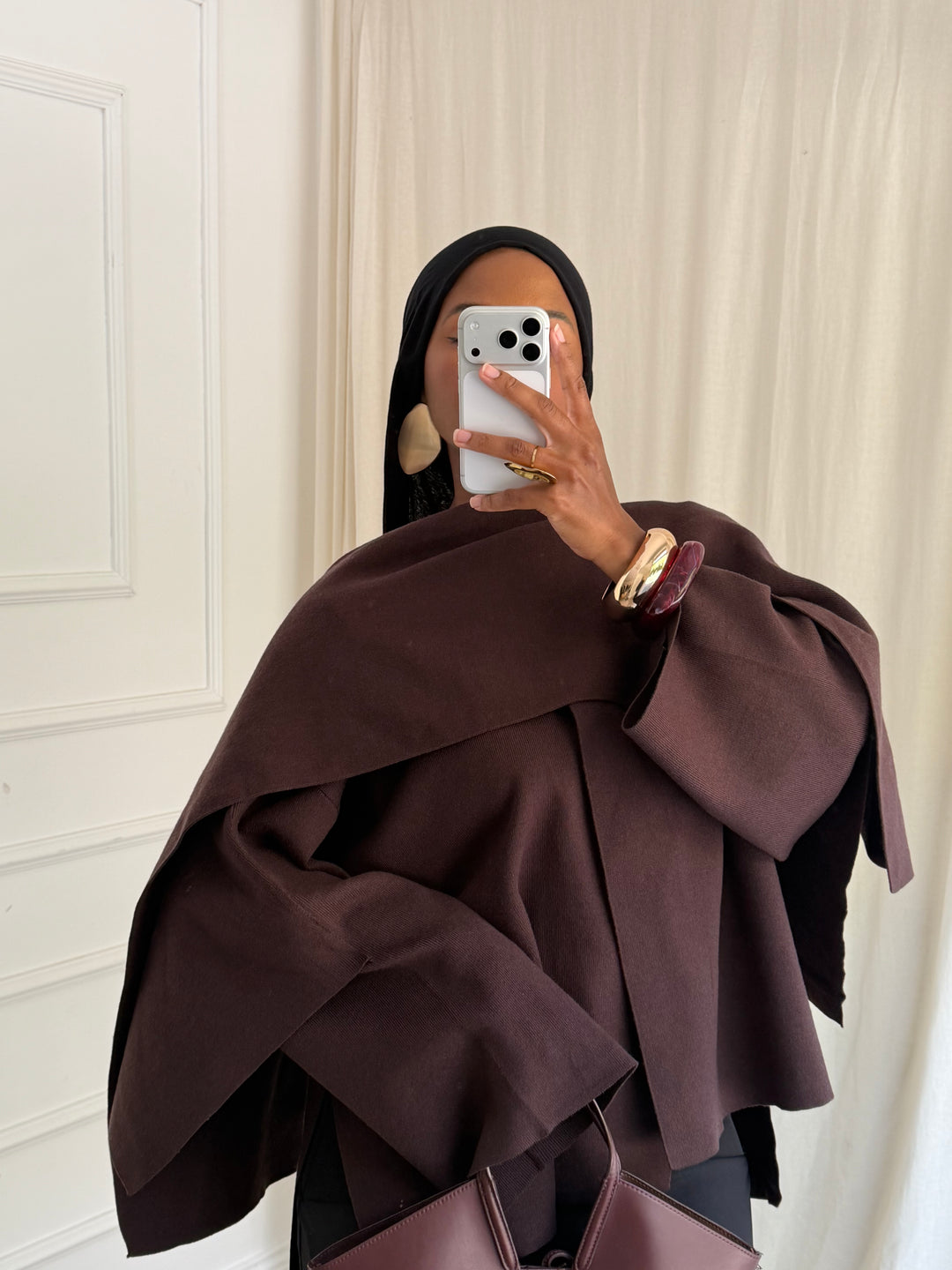 PULL OVERSIZE A CAPE MARRON