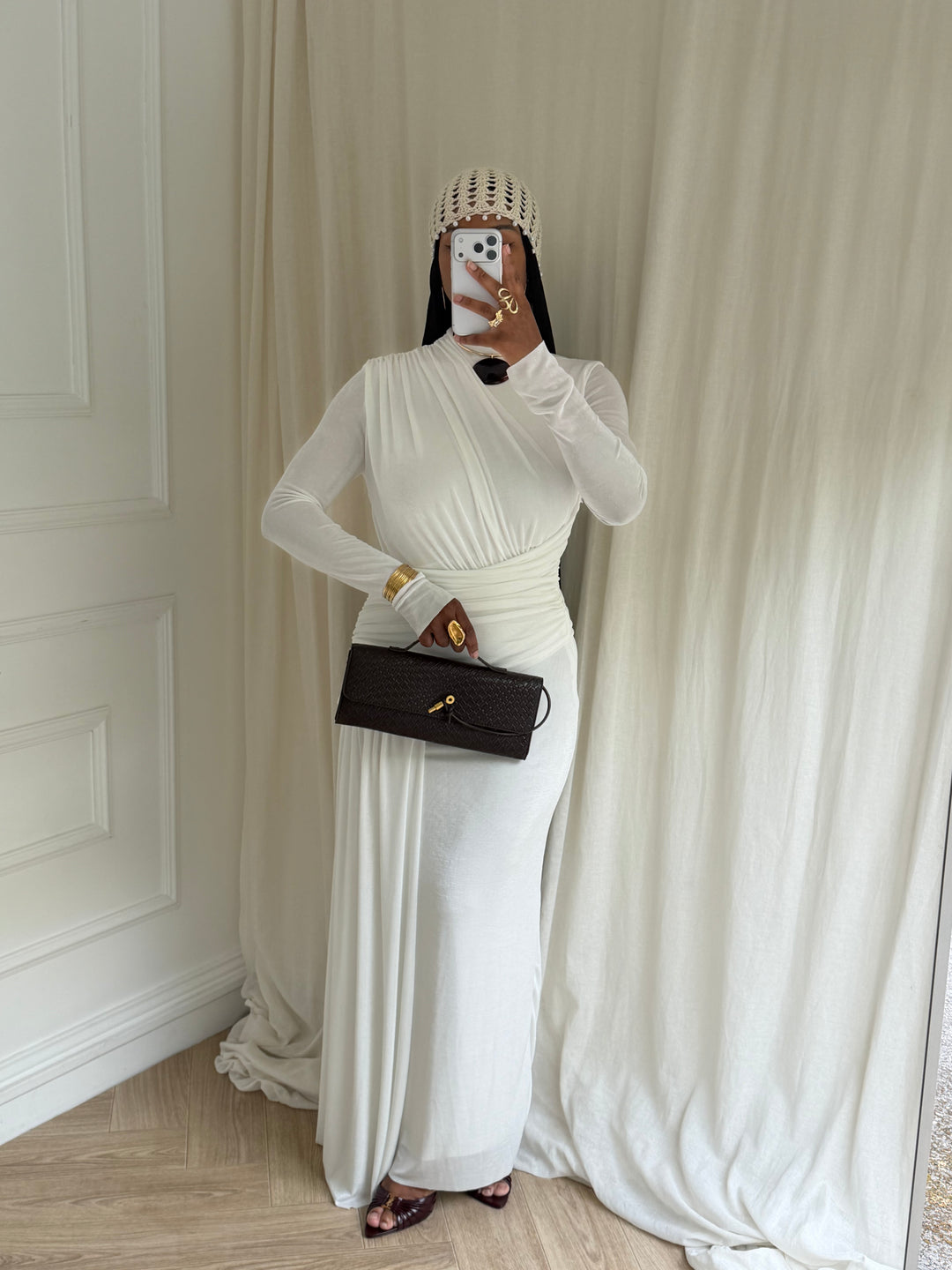 ROBE COKTAIL BLANCHE