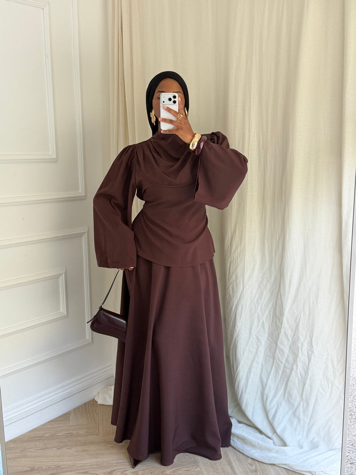 ENSEMBLE HANNA AUTOMNE MARRON
