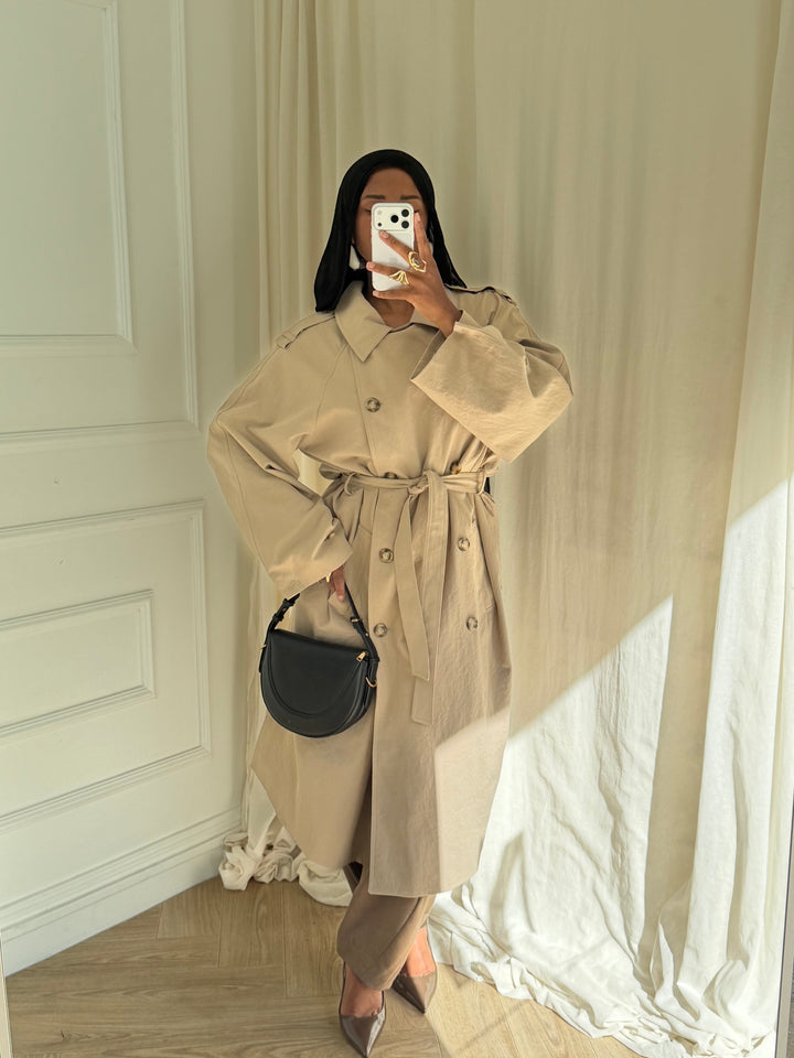TRENCH LONG AYA BEIGE