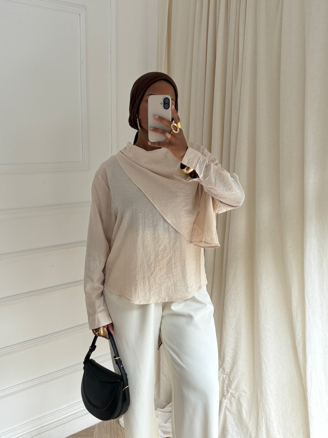 BLOUSE AURA BEIGE
