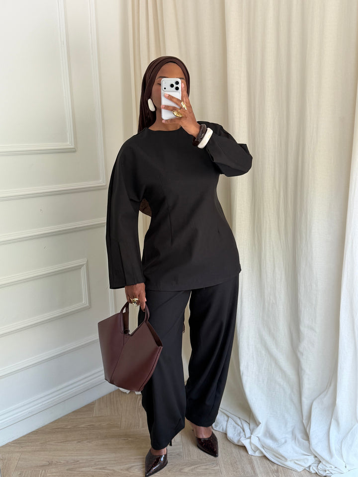 TOP LONG INTEMPOREL NOIR