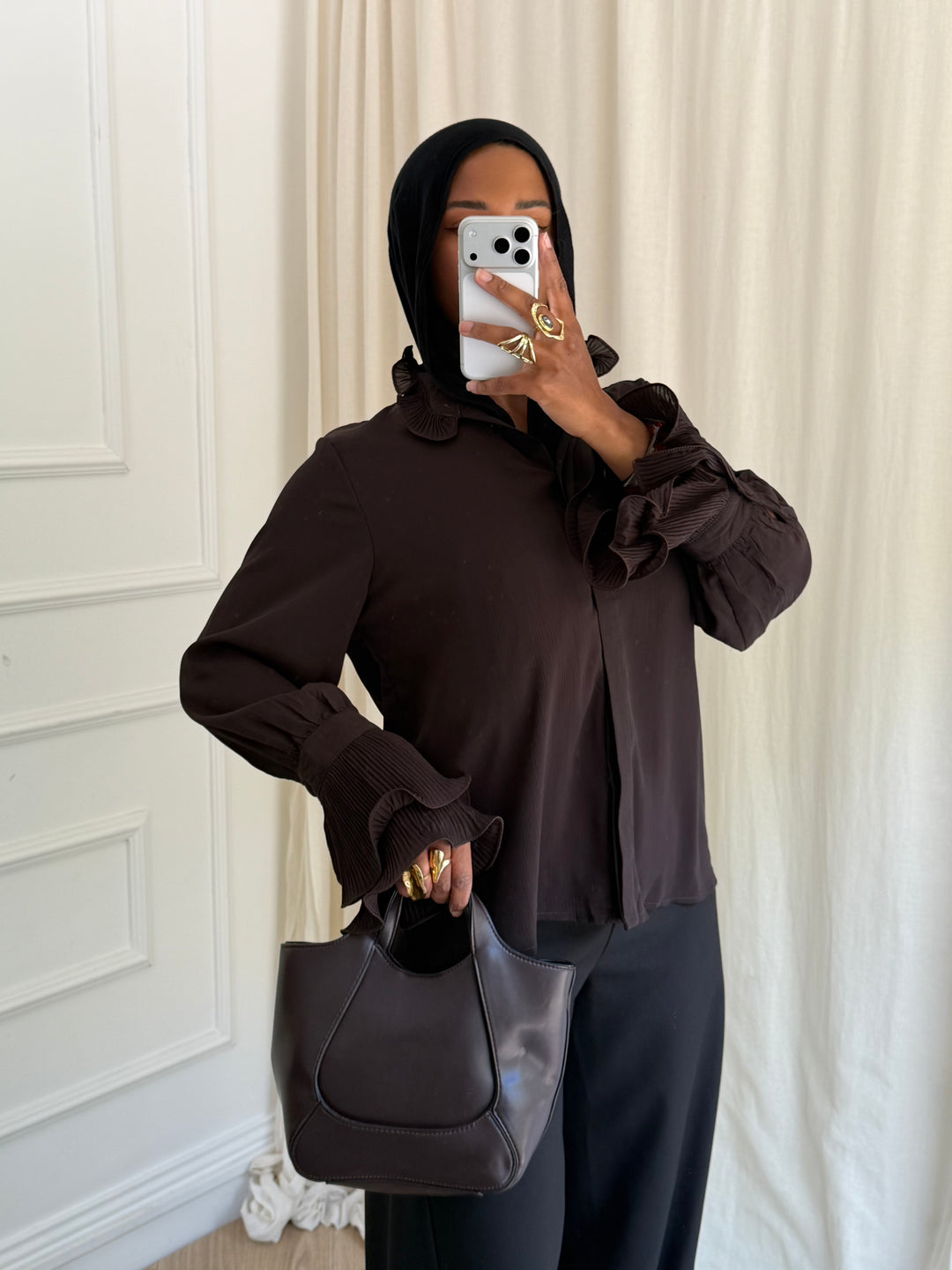 BLOUSE BOHAM CHOCOLAT
