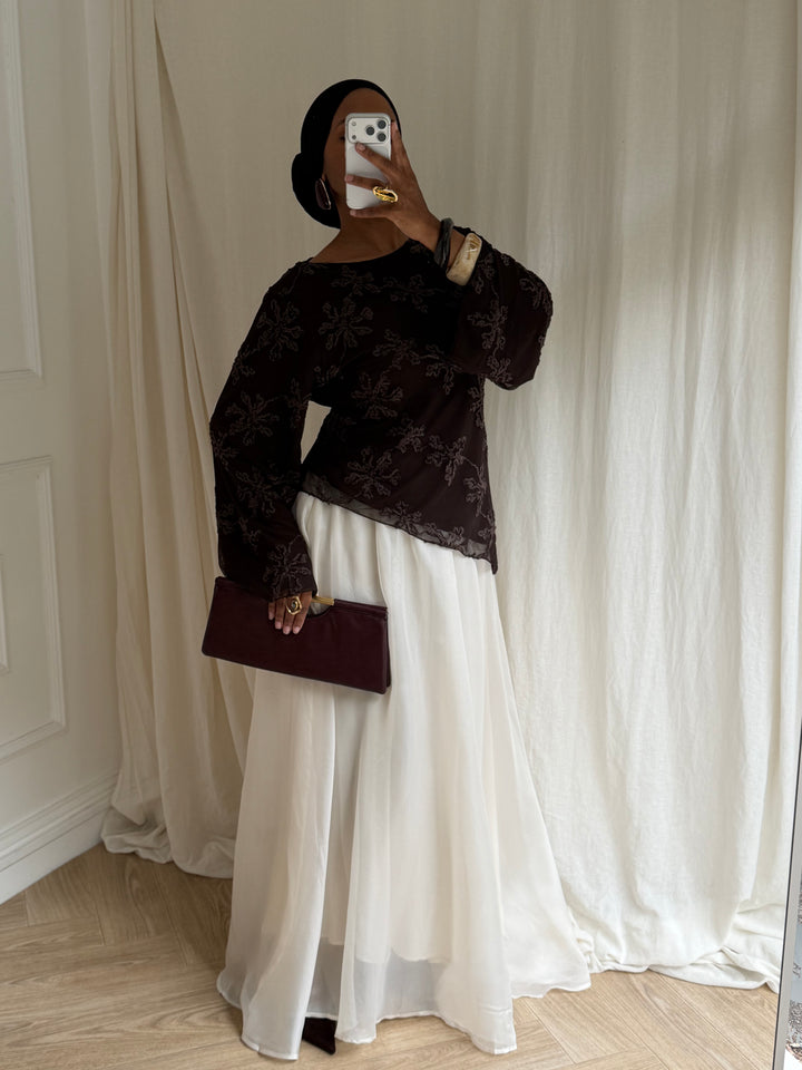 BLOUSE YARA MARRON