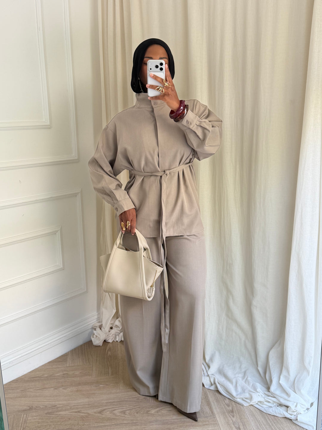SET BLOUSE Manhattan TAUPE