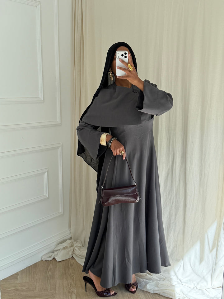 ROBE BUSHRA GRISE