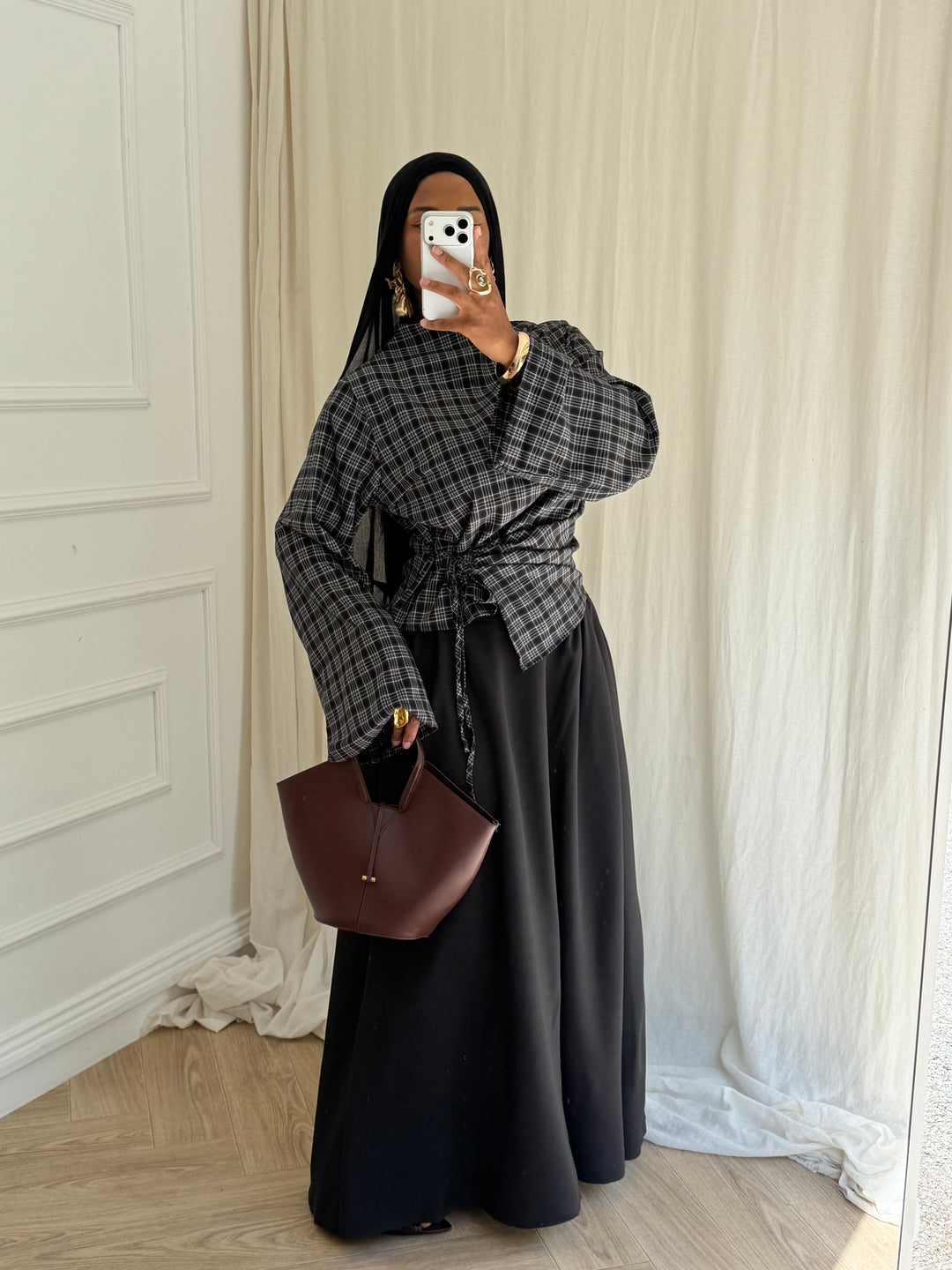 ENSEMBLE JUPE A CARREAUX