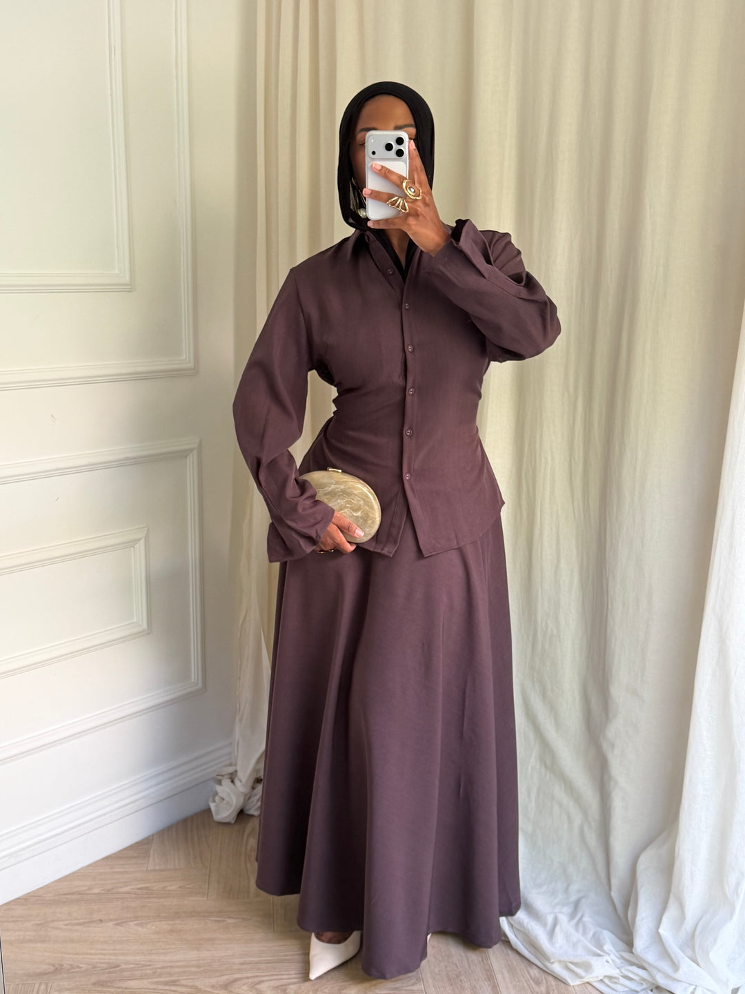 ENSEMBLE VELA AUBERGINE