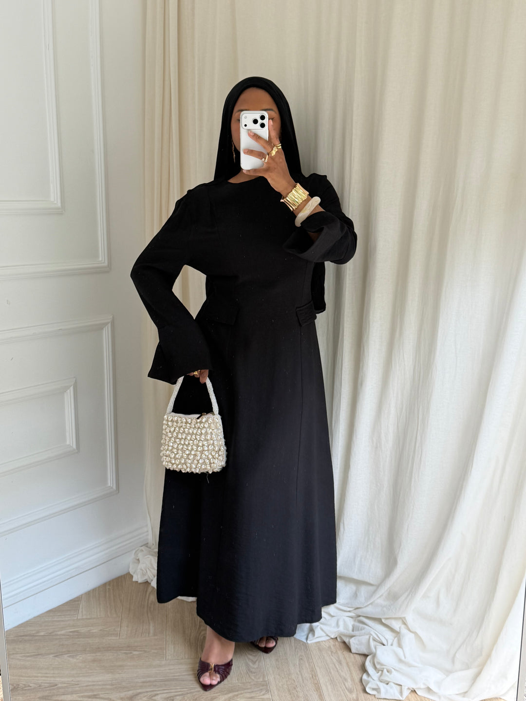 ROBE BELLA PRINTEMPS NOIRE