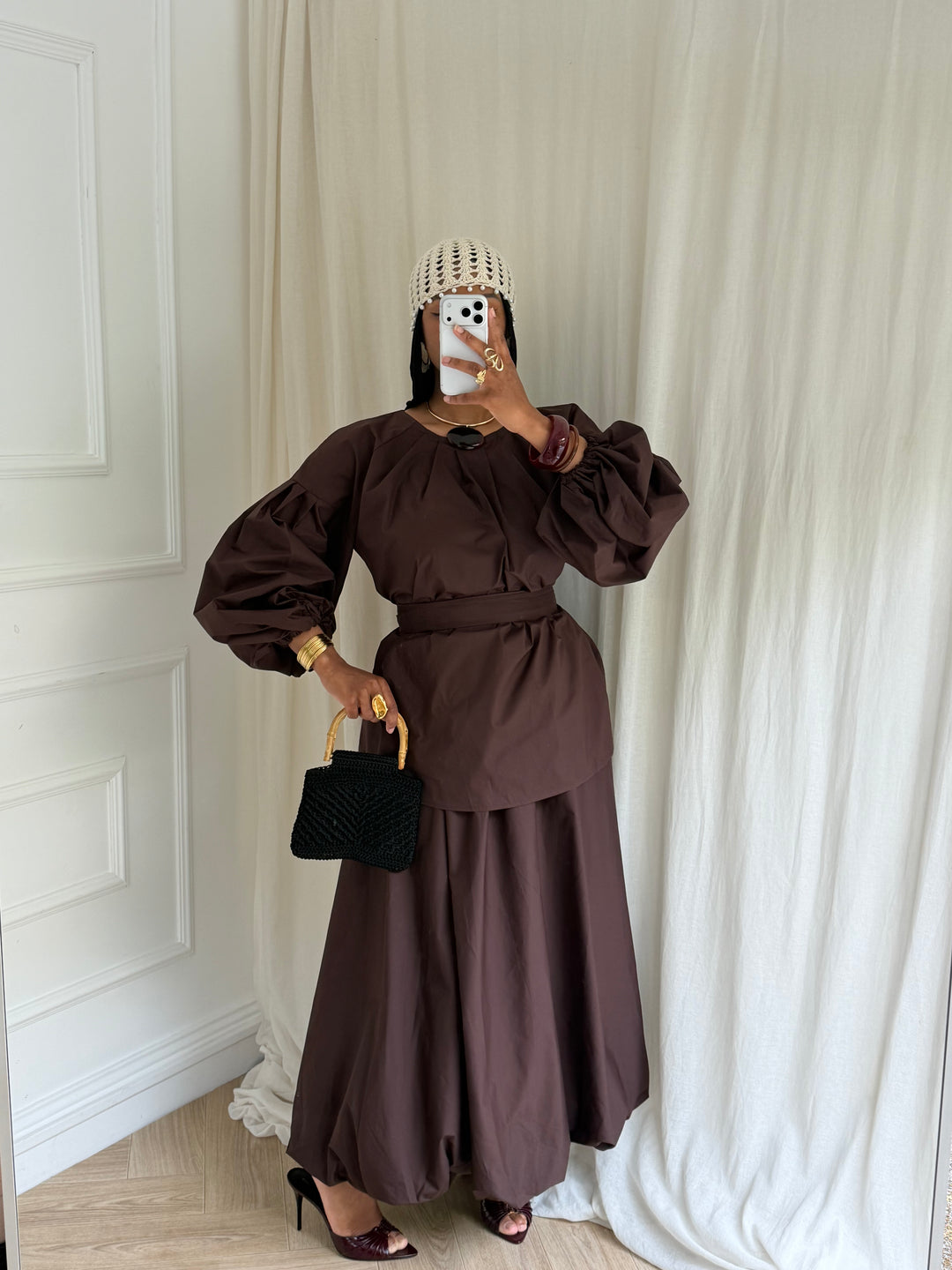 ENSEMBLE MAYYEM COTON COFFEE