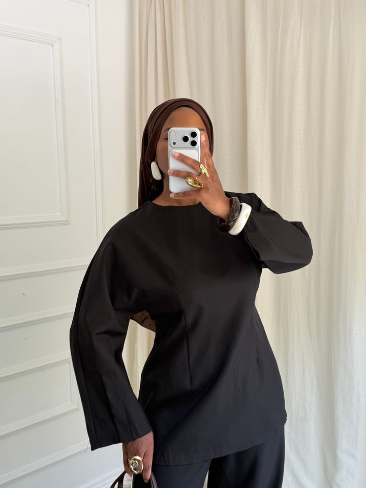 TOP LONG INTEMPOREL NOIR