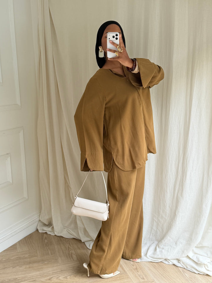 ENSEMBLE RAYON OLIVE