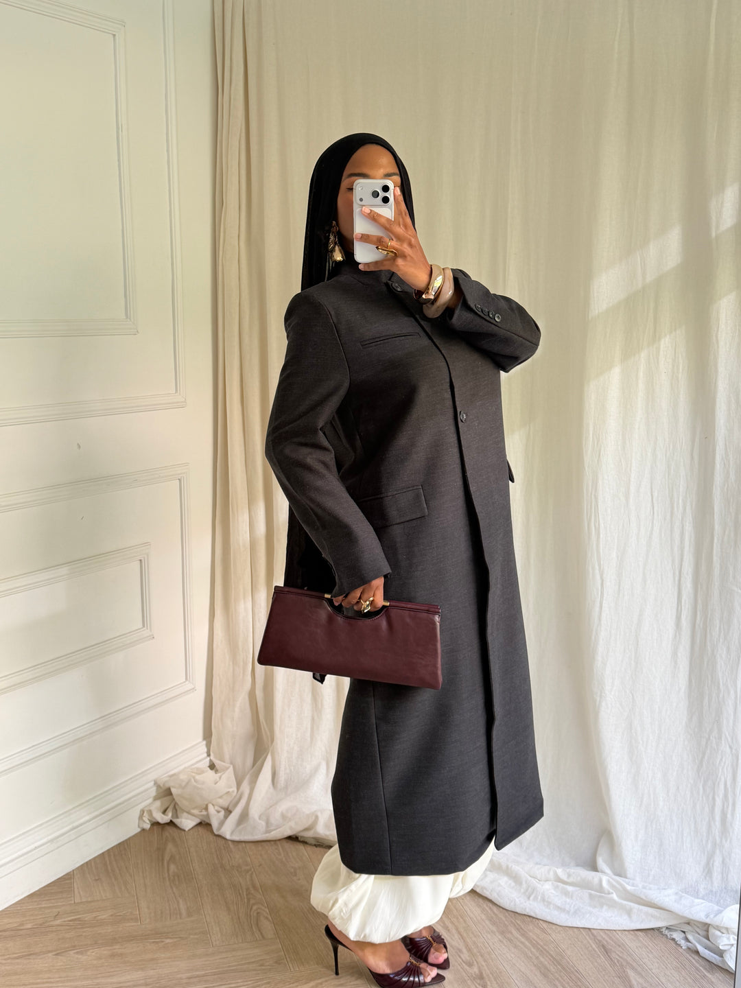 COAT LONG PREMIUM NOIR