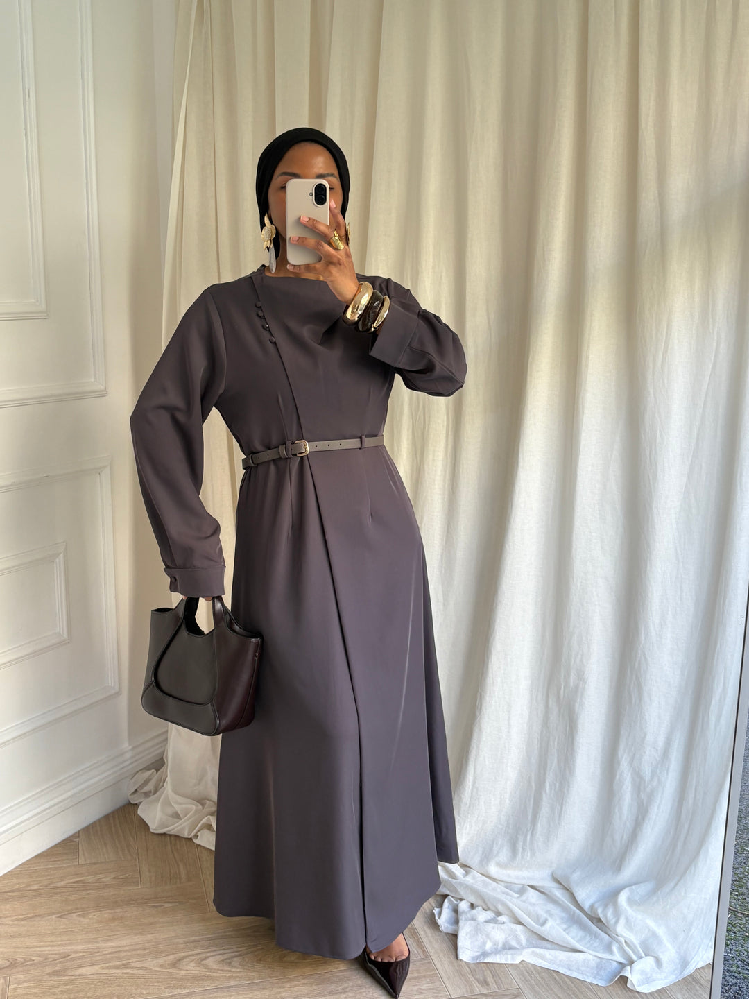 ROBE TARA GRISE