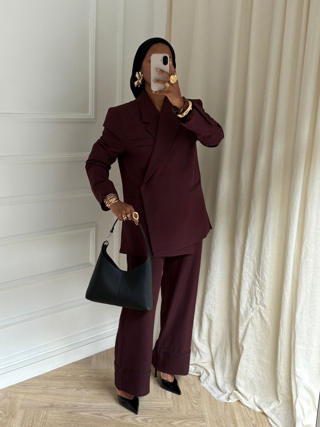 PANTALON PREMIUM LUXE BORDEAUX