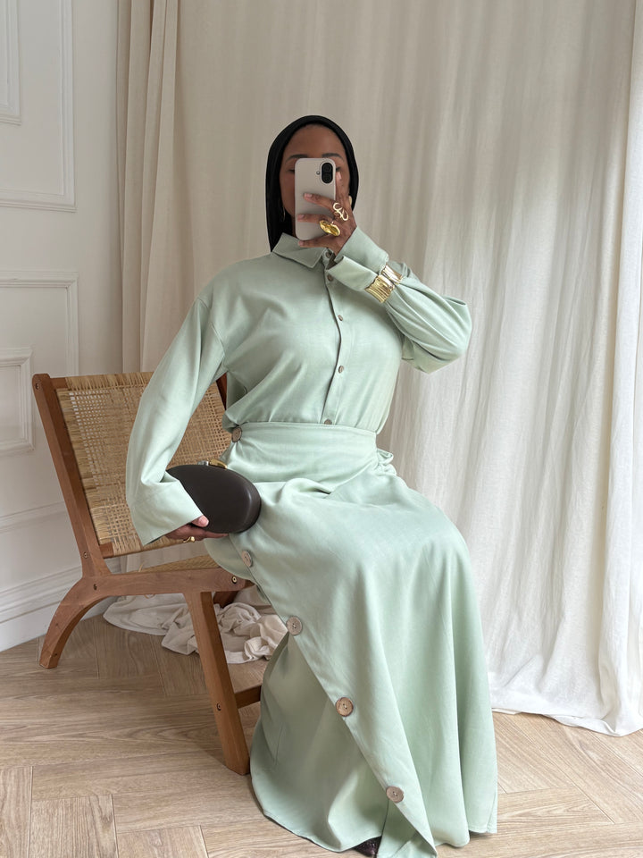 ENSEMBLE BOUTONS VERT