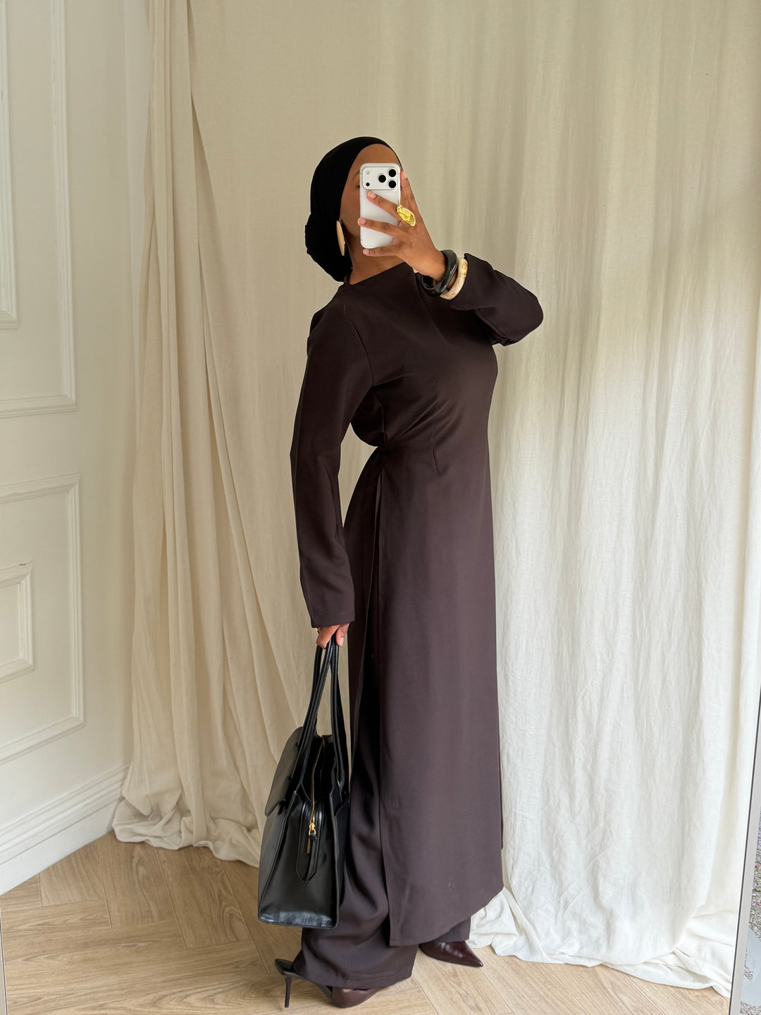 ENSEMBLE AMANA MARRON
