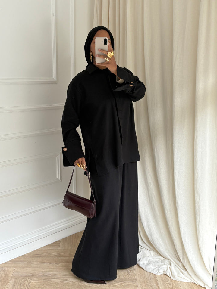 SET CHEMISE LINÉA NOIR