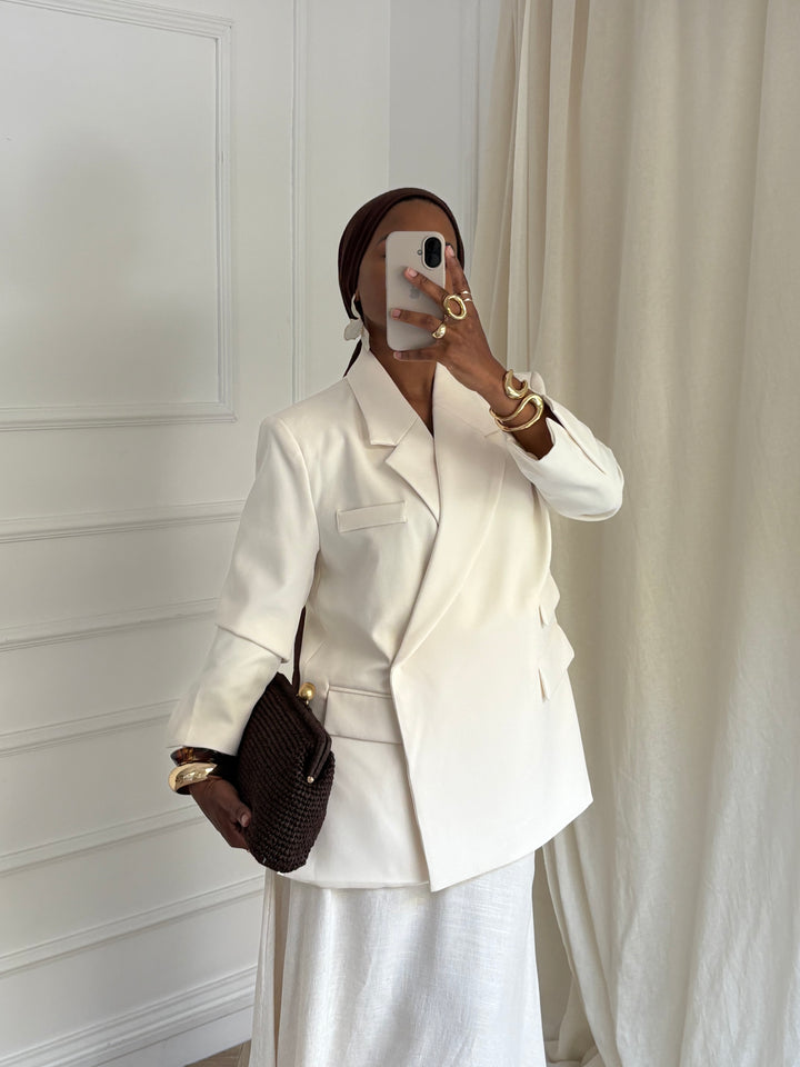 BLAZER PREMIUM ICÔNE ÉCRU
