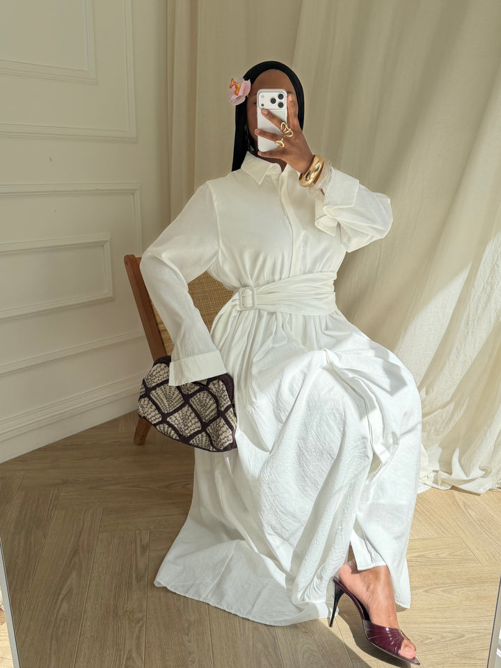 ROBE SOKONA BLANCHE