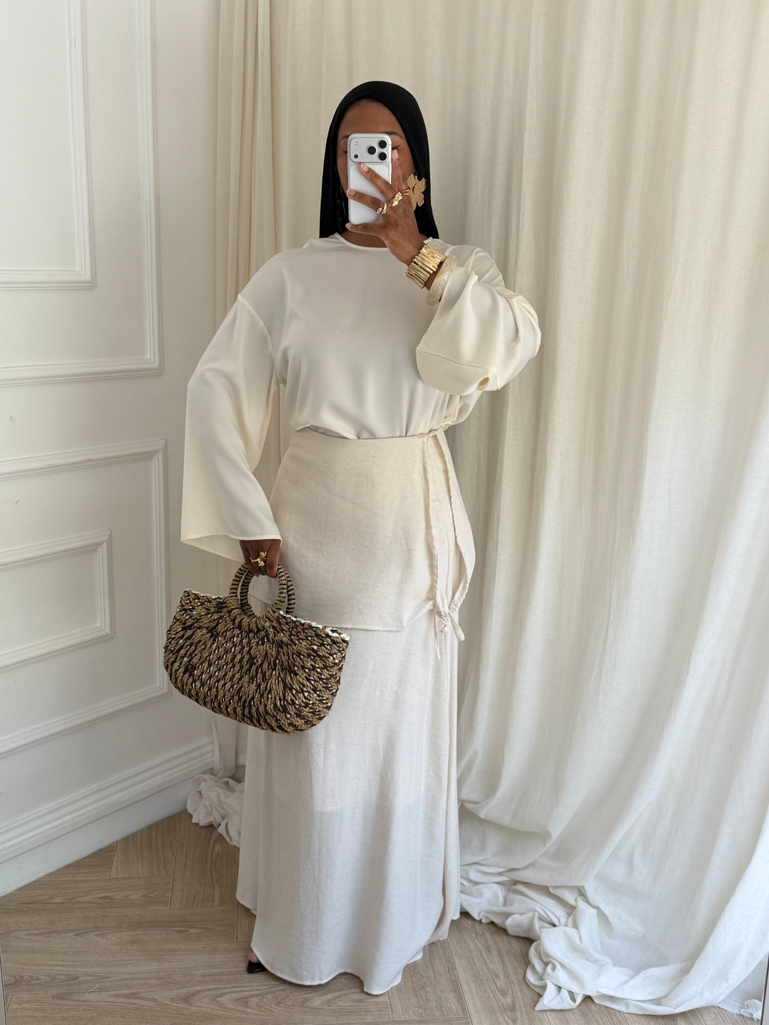 JUPE AYRA BEIGE