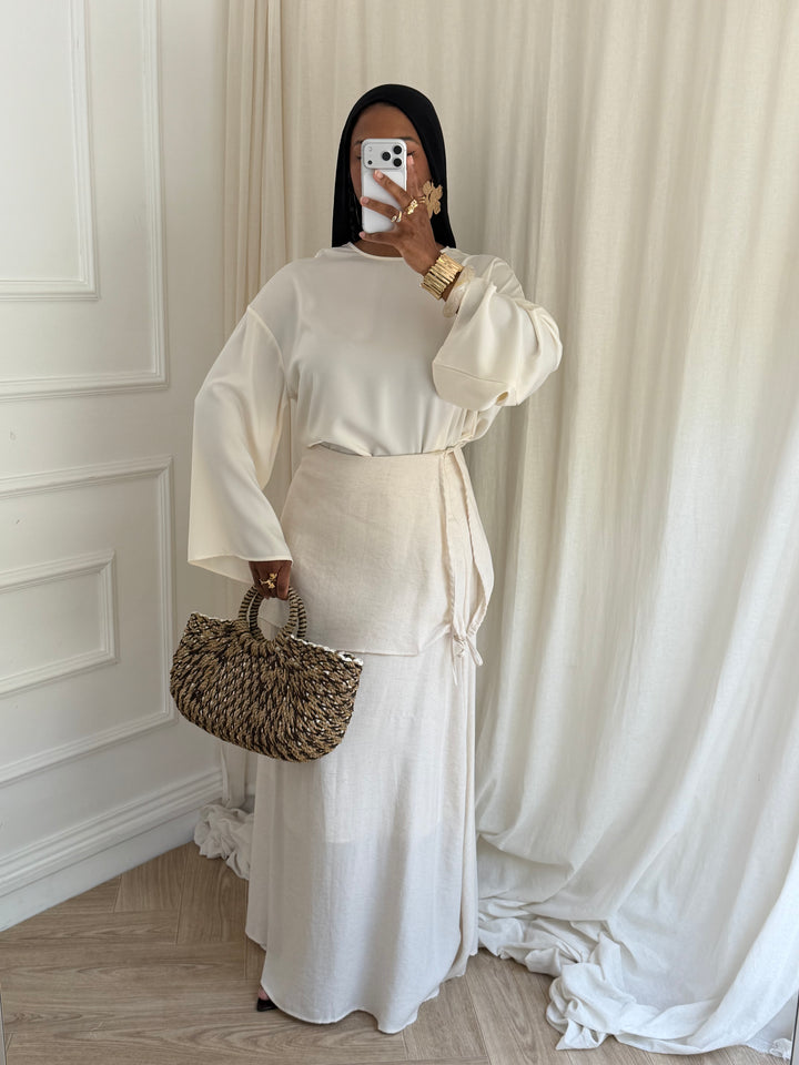 JUPE AYRA BEIGE