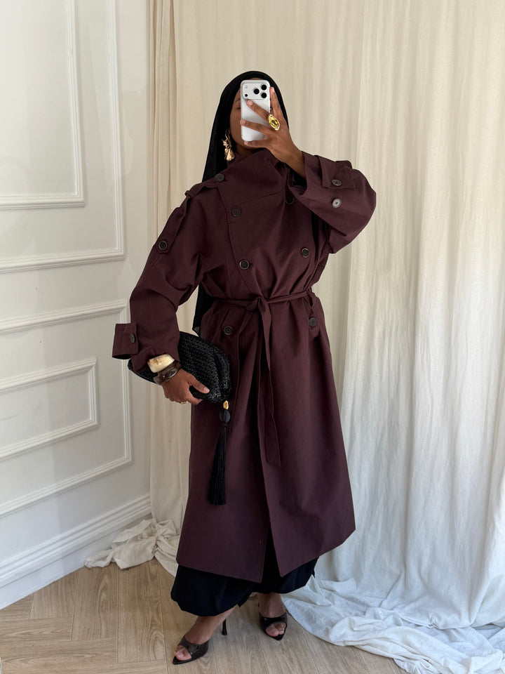 TRENCH ENAS PREMIUM MARRON